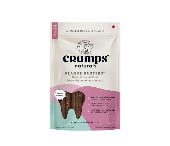 Crumps' Naturals Gâteries Pour Chien, "plaque Busters" 7'' Original - Moi & Mon Humain