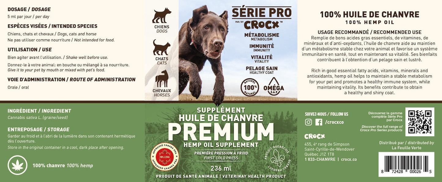 Huile De Chanvre Pour Chien