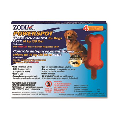 Traitement pour tiques et puces pour chiens