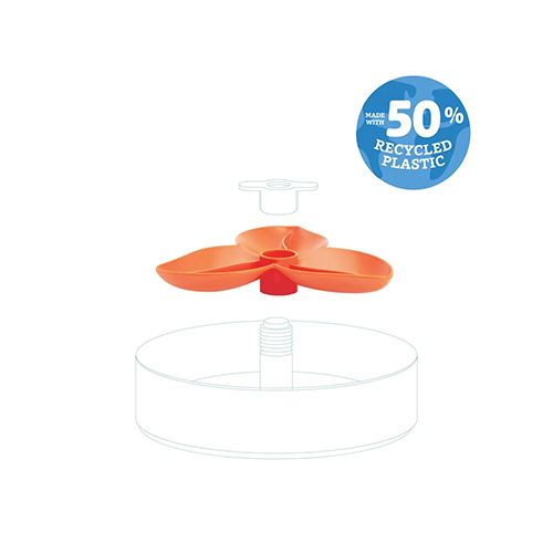 Bol ralentisseur tourniquet - Fleur Orange