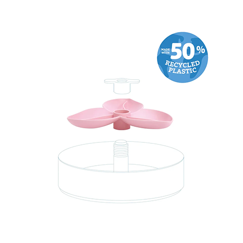 Bol ralentisseur tourniquet pour chiots - Fleur Rose