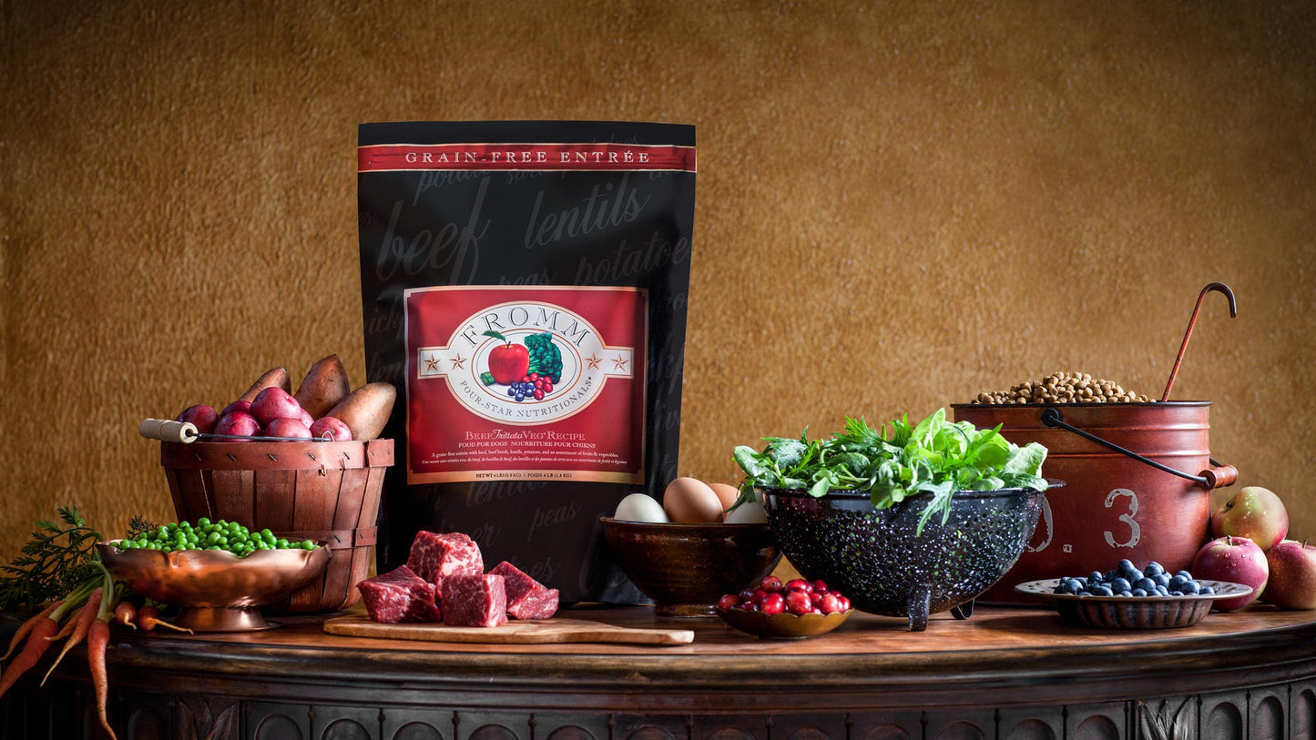Nourriture Sèche Pour Chien Sans Grains *Boeuf Frittata à la Végé* - Fromm Four-Star