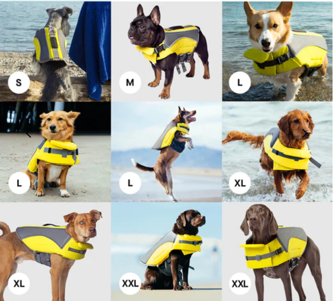 Veste de Flottaison - Jaune - Canada Pooch