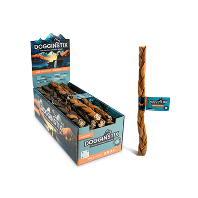 collagène d'agneau tressées DOGGINSTIX Pour Chien