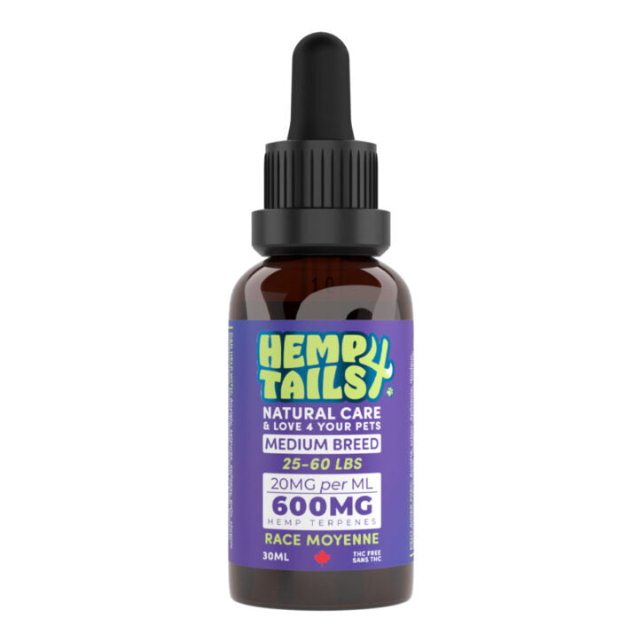 Huile de chanvre pour chien de moyenne race – 600 mg