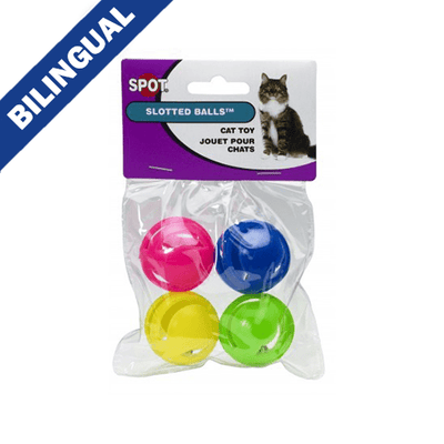 Spot® Paquet de 4 boules fendues jouet pour chat - Moi & Mon Humain