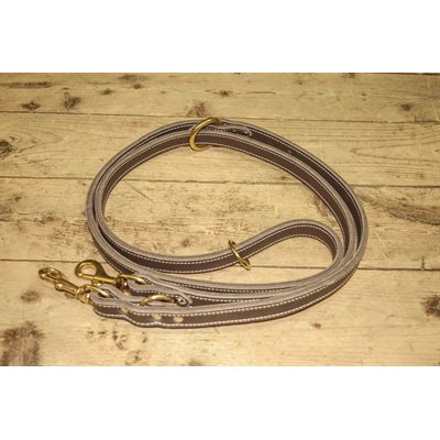 Laisse d'entrainement 5 positions en cuir 1/2" X 72"
