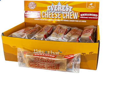 Fromage à mâcher lait de Yak en Vrac pour chiens Saveur de Boeuf This & That