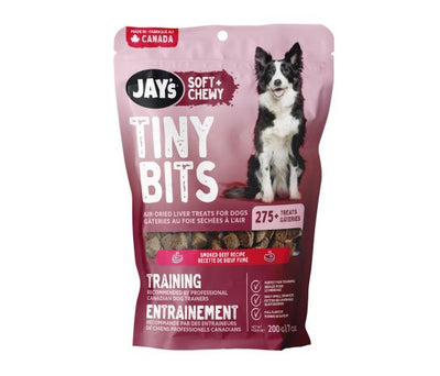 Jay's Tiny Bits, Gâteries D'entraînement Pour Chien, Boeuf Fumé 200gr