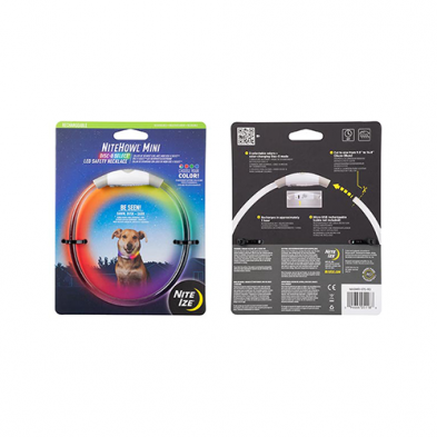 Nite Ize® NiteHowl® Disc-O Select™ Mini Rechargeable LED Safety Necklace