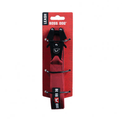 LAISSE TACTIQUE ROUGE POUR CHIEN 6 PIEDS