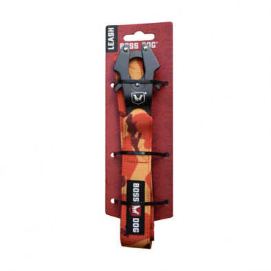 Boss Dog® Boss Tactical™ Camo Orange Leash 1.25" x 4ft