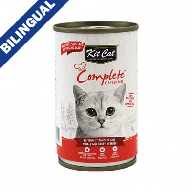 Kit Cat® Cuisine complète au au thon et baies de goji pour chat - Moi & Mon Humain