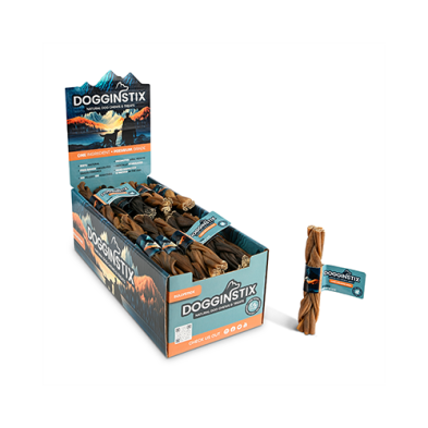 DOGGINSTIX Braided Lamb Collagen 6" Natural Dog Chews & Treats