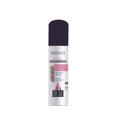 Shampoing sec sans rinçage pour chat
