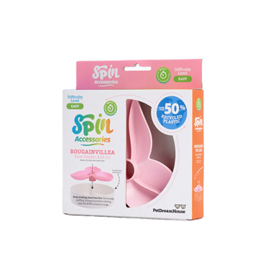 Bol ralentisseur tourniquet pour chiots - Fleur Rose