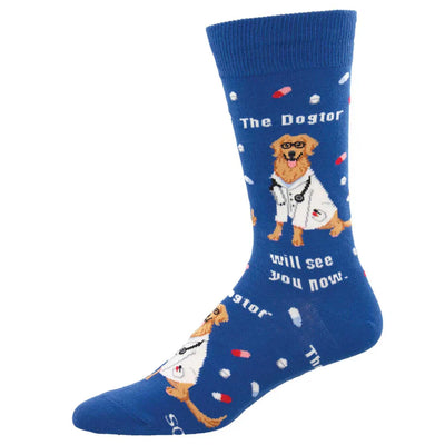 Bas pour homme - Chien golden docteur