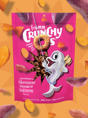 Gâteries Pour Chien Crunchy'os au Saumon Multi Grains - Fromm