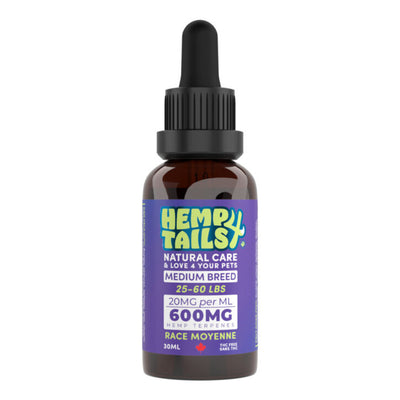 Huile de chanvre pour chien de moyenne race – 600 mg